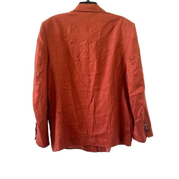 Farm Rio Brown Linen Blazer Jacket Women’s Size Large - Picture 4 of 14